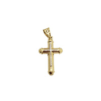 Puff Cross Pendant (14K)