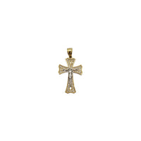 Two Tone Cross Pendant (14K)
