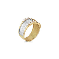 Iced-Out Cross CZ Ring (14K)
