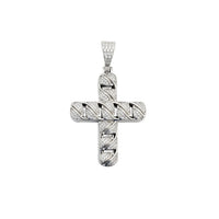 Iced-Out Cross Pendant (Silver)