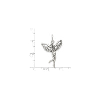 Antiqued Fairy Pendant (Silver)