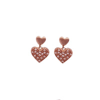 Heart Dangling Earrings (10K)