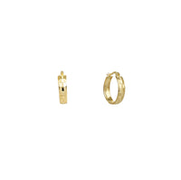 Diamond Cut Hoop Earrings (14K)