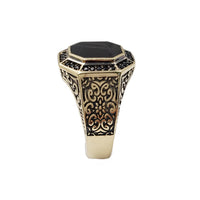 Black Onyx Men's Ring (14K)