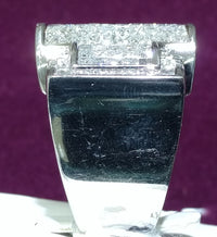 Princess Cut Diamond Men's Ring White Gold 14K - Lucky Diamond 恆福珠寶金行 New York City 169 Canal Street 10013 Jewelry store Playboi Charlie Chinatown @luckydiamondny 2124311180