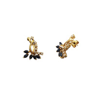 Diamond & Sapphire Stud Earrings (14K)