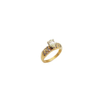 Teardrop Diamond Engagement Ring (14K)