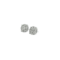 Diamond Round Shape Stud Earrings (14K)