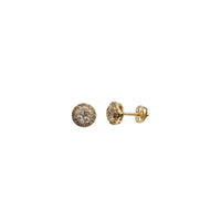 Diamond Round Shape Stud Earrings (14K)