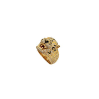 Iced-Out Diamond Tiger Head Ring (14K)
