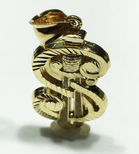 Dollar Sign Pendant Sword 14K - Popular Jewelry