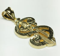 Dollar Sign Pendant Sword 14K - Popular Jewelry