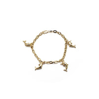Dolphin Charm Bracelet (14K).