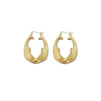 Dolphin Hoop Earrings (14K)