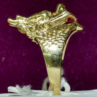 Dragon Head Men's Ring (14K) - Lucky Diamond 恆福珠寶金行 New York City 169 Canal Street 10013 Jewelry store Playboi Charlie Chinatown @luckydiamondny 2124311180