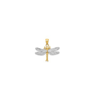 Two Tone Dragonfly Pendant (14K)