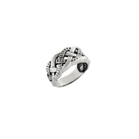 Silverstone Cuban Braid Ring (Silver)