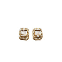 Baguette Emerald-Shape Diamond Earring (14K)