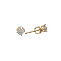 Single Diamond Stud Earrings (14K)