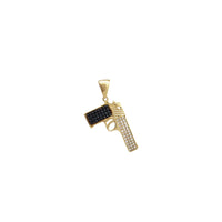 Iced-Out Desert Eagle Pistol Gun Pendant (14K)