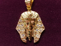 Iced-Out Pharaoh Bust Pendant 10K - Lucky Diamond 恆福珠寶金行 New York City 169 Canal Street 10013 Jewelry store Playboi Charlie Chinatown @luckydiamondny 2124311180