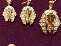 Iced-Out Pharaoh Bust Pendant 10K - Lucky Diamond 恆福珠寶金行 New York City 169 Canal Street 10013 Jewelry store Playboi Charlie Chinatown @luckydiamondny 2124311180