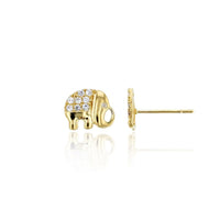Elephant Stud Earrings (14K)