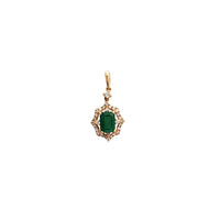 Diamond Emerald Pendant (14K)