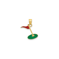 Enamel Golf Flag Pendant (14K)