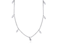 Evil Eye Fancy Necklace (Silver)