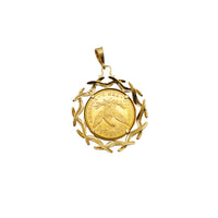 Ten D. Root Frame Gold Coin Pendant 1888 (14K)