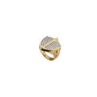 Fleur de Lis Accent Shield & Sword Ring (14K)