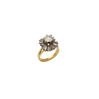 Flower Design Diamond Engagement Ring (14K)