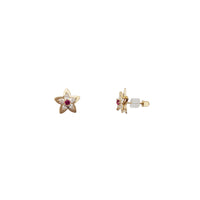 Flower Stud Earrings (14K)