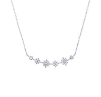 Flower Necklace (Silver)