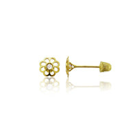 Flower Stud Earrings (14K)