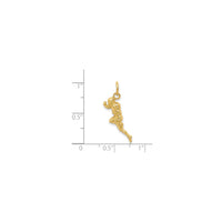 Football Player Pendant (14K)