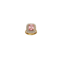 Cubic Zirconia Square Shape Ring (14K)