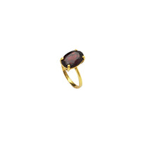 Oval Shape Garnet Ring (18K)