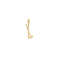 Golf Clubs with Ball Pendant (14K)