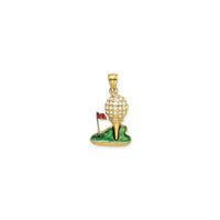 Enamel Golf Ball Pendant (14K)