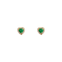 Heart Stud Earrings (14K)