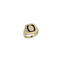 Black Onyx Virgin Mary Ring (14K)