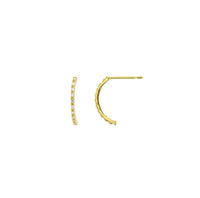 Half Hoop Stud Earrings (14K)