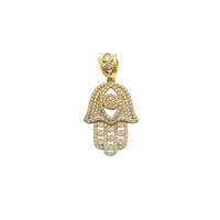 Iced-Out Hamsa Pendant (14K)