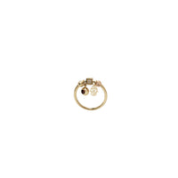 Dangling Charms Ring (14K)