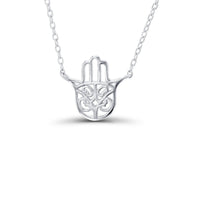 Hamsa Necklace (Silver)