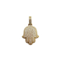 Diamond Hamsa Pendant (14K)