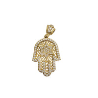 Hamsa with Star of David Pendant (14K)