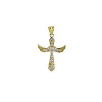 Micropave Flying Cross Pendant (14K)